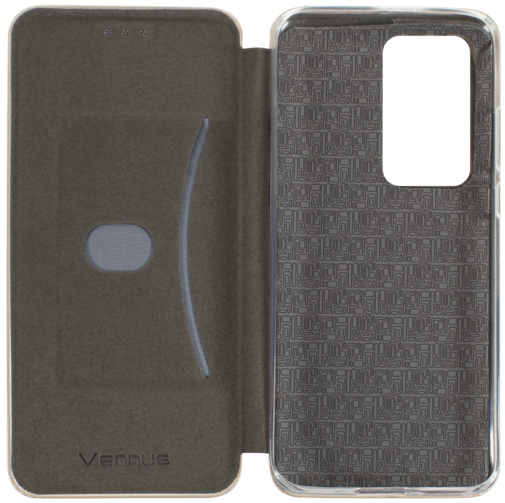 Huawei P40 Pro oldalra nyíló mágneses flipes bőrtok prémium minőség arany