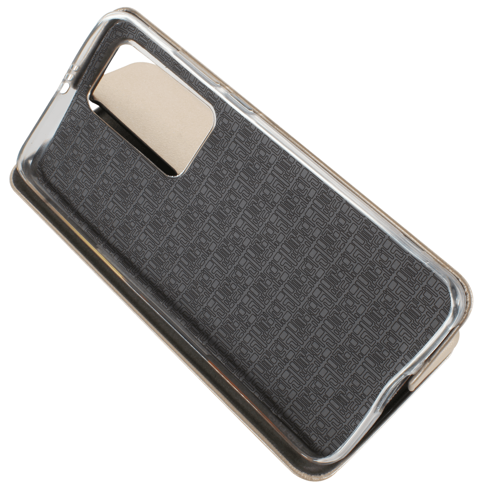 Huawei P40 Pro oldalra nyíló mágneses flipes bőrtok prémium minőség arany