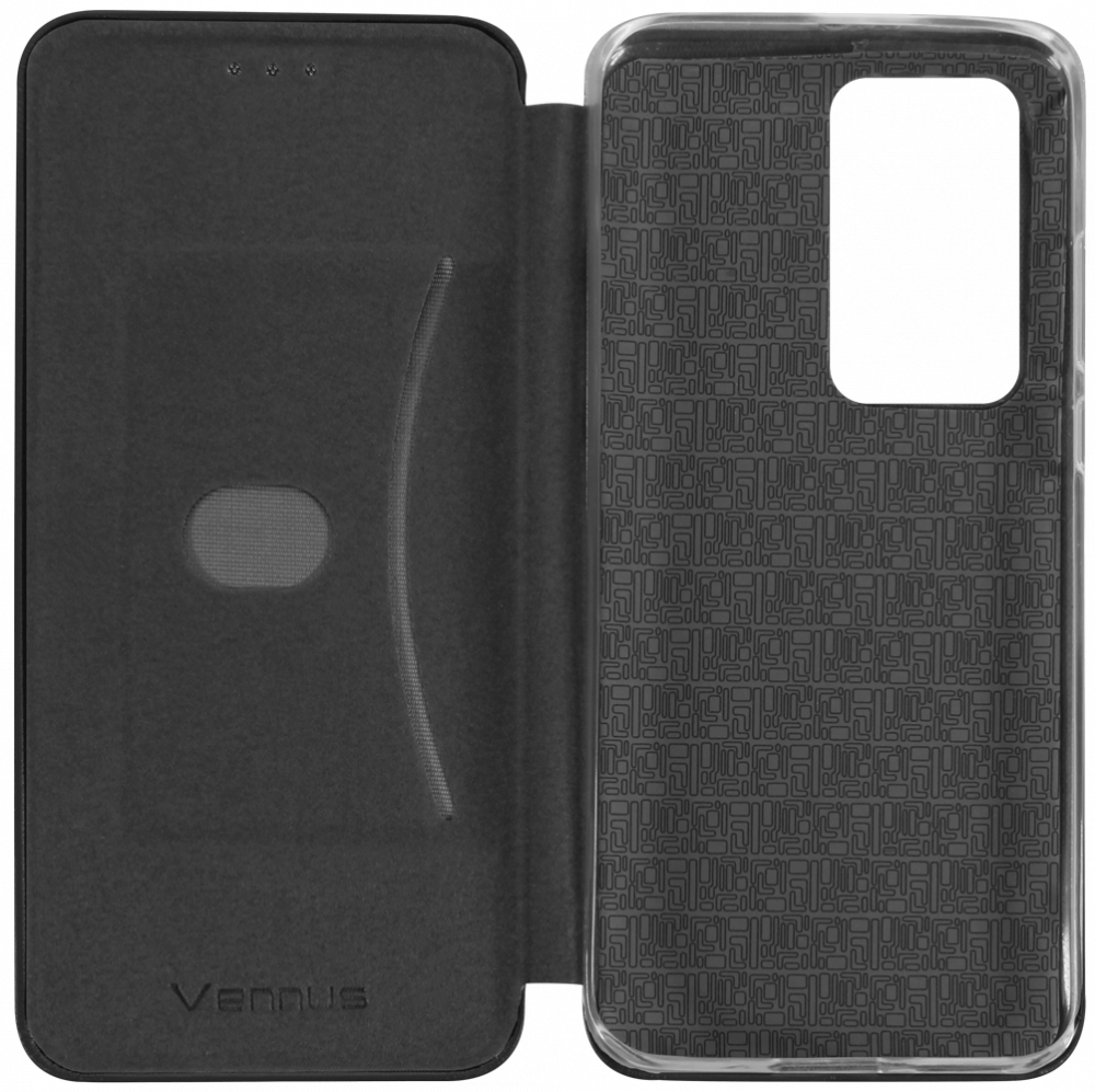 Huawei P40 Pro oldalra nyíló mágneses flipes bőrtok prémium minőség fekete