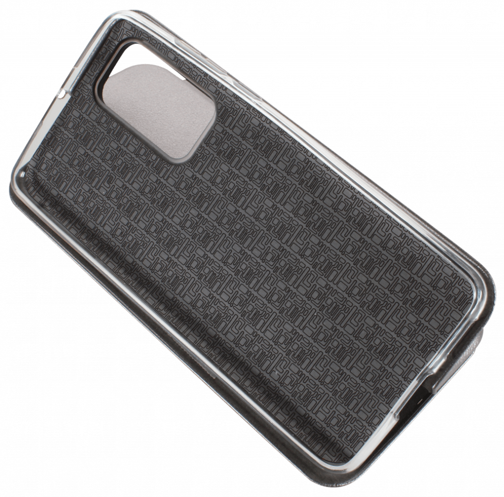 Huawei P40 oldalra nyíló mágneses flipes bőrtok prémium minőség ezüst