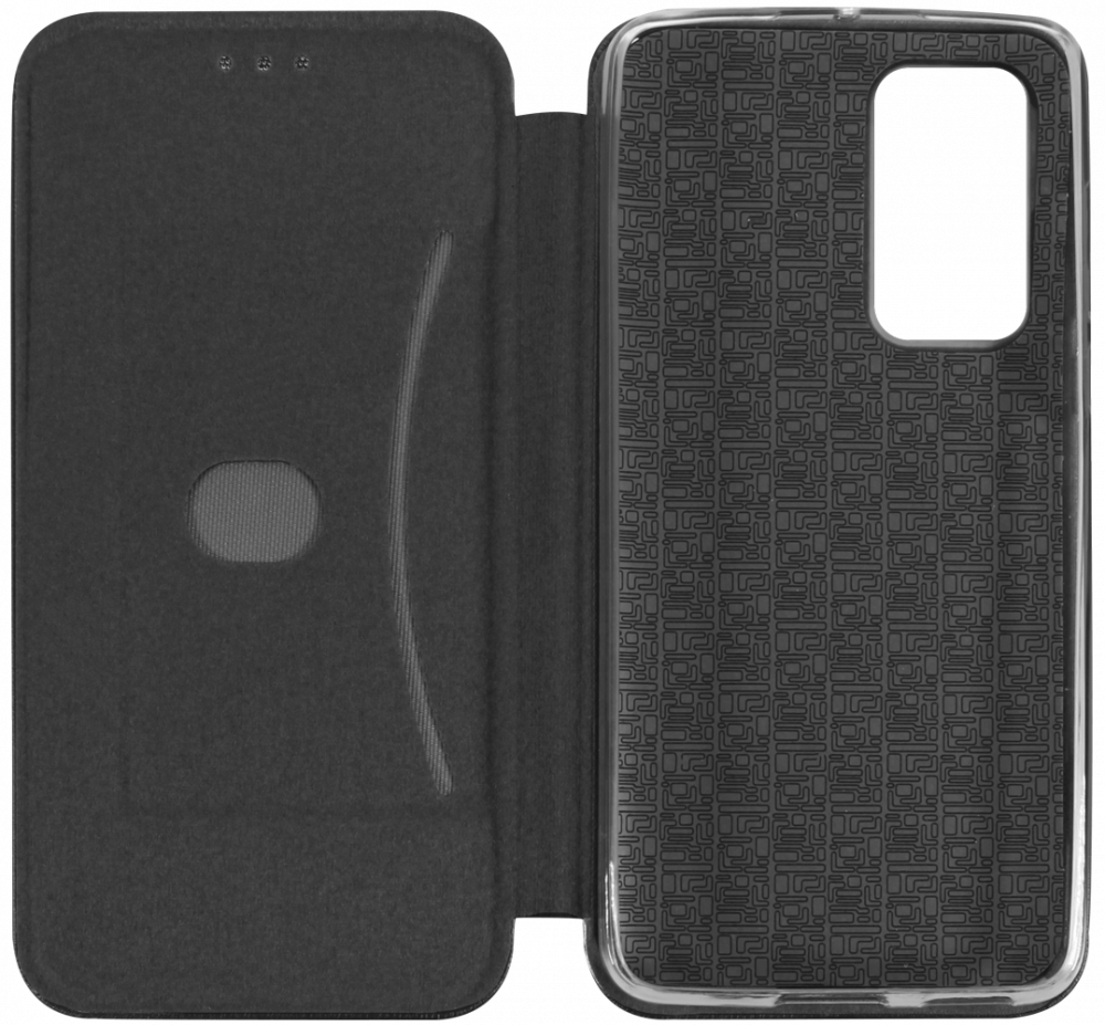 Huawei P40 oldalra nyíló mágneses flipes bőrtok prémium minőség fekete