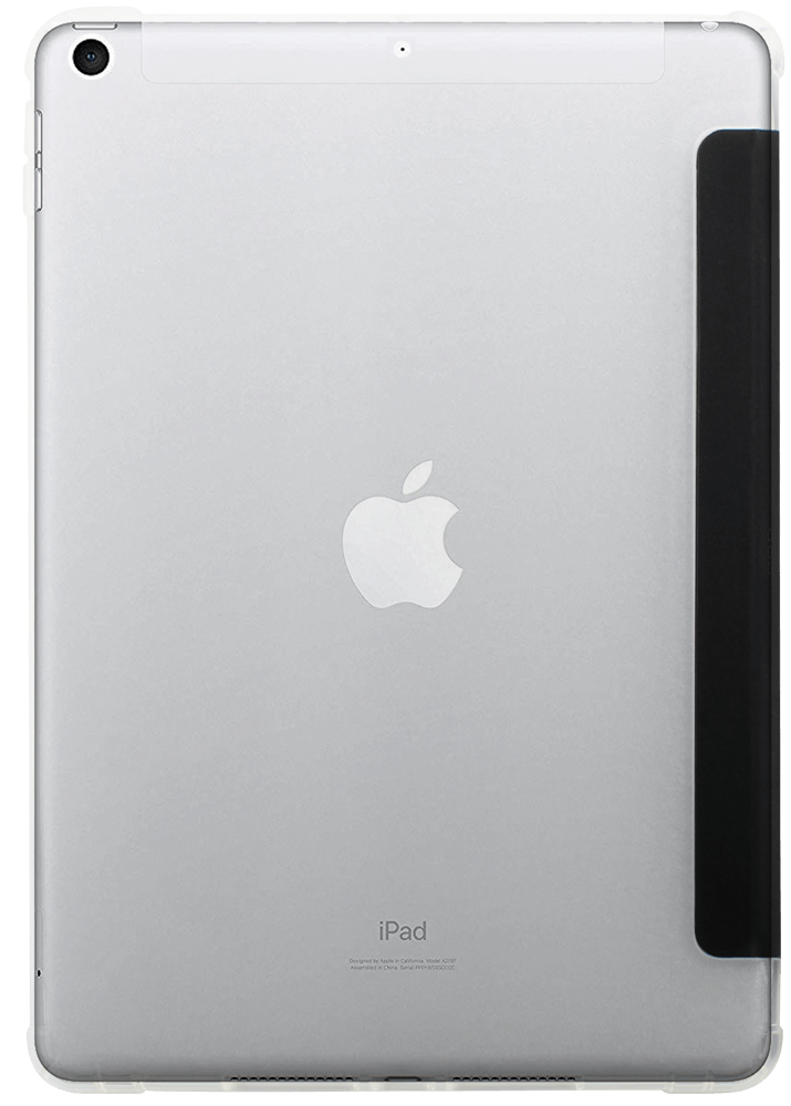 Apple iPad 10.2 (2021) oldalra nyíló flipes bőrtok asztali tartó funkciós fekete