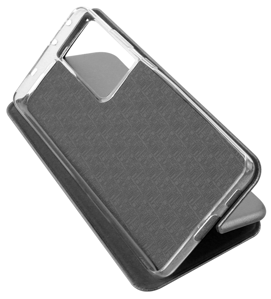 Samsung Galaxy S21 Ultra 5G (SM-G998B) oldalra nyíló mágneses flipes bőrtok prémium minőség ezüst