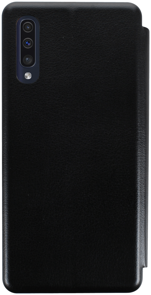 Samsung Galaxy A50 (SM-505) oldalra nyíló mágneses flipes bőrtok prémium minőség fekete