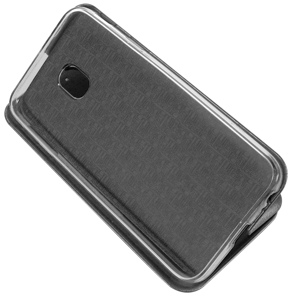 Samsung Galaxy J3 2017 (J330) oldalra nyíló mágneses flipes bőrtok prémium minőség ezüst