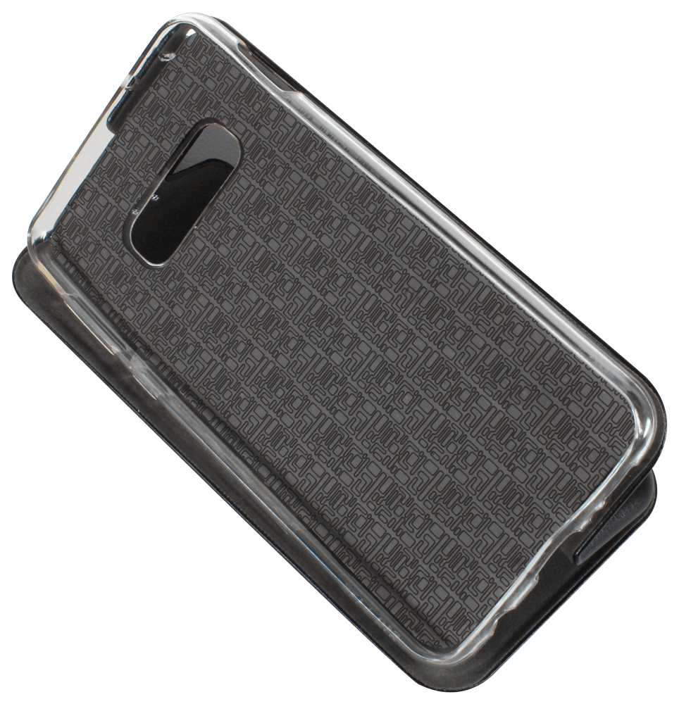 Samsung Galaxy S10e (SM-G970) oldalra nyíló mágneses flipes bőrtok prémium minőség fekete
