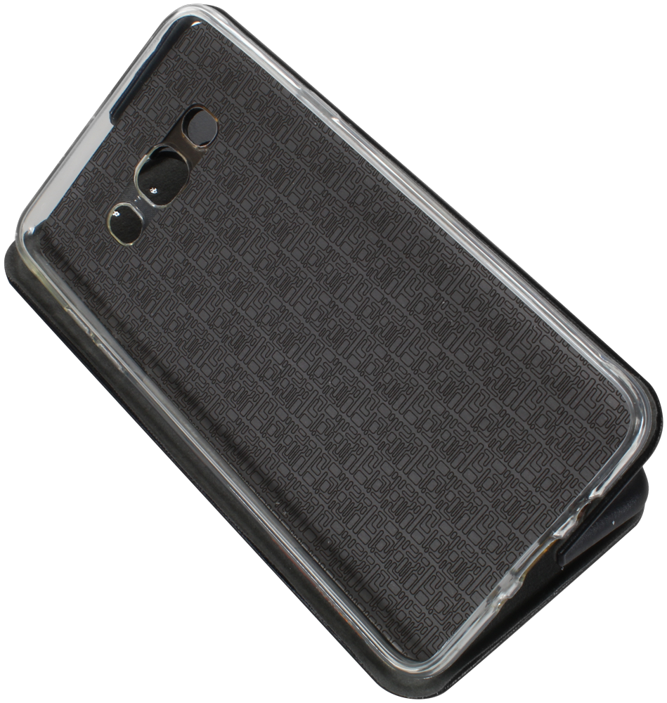 Samsung Galaxy J7 2016 (J710) oldalra nyíló mágneses flipes bőrtok prémium minőség fekete