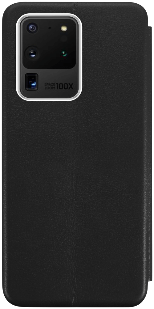 Samsung Galaxy S20 Ultra (SM-G988B) oldalra nyíló mágneses flipes bőrtok prémium minőség fekete