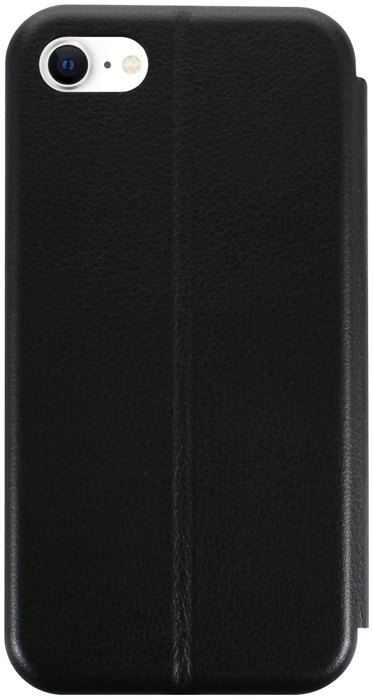 Apple iPhone 8 oldalra nyíló mágneses flipes bőrtok prémium minőség fekete