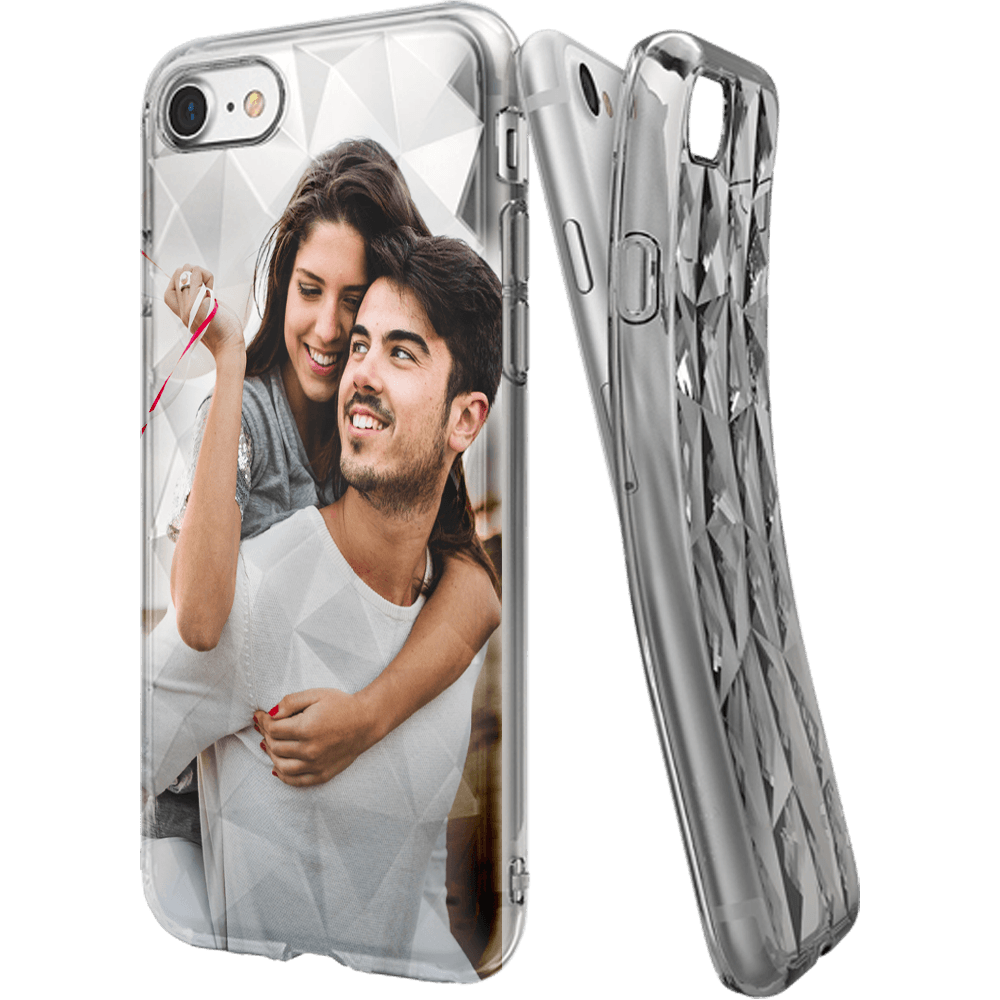 Apple iPhone 11 Pro Max szilikon tok 3D gyémántmintás átlátszó