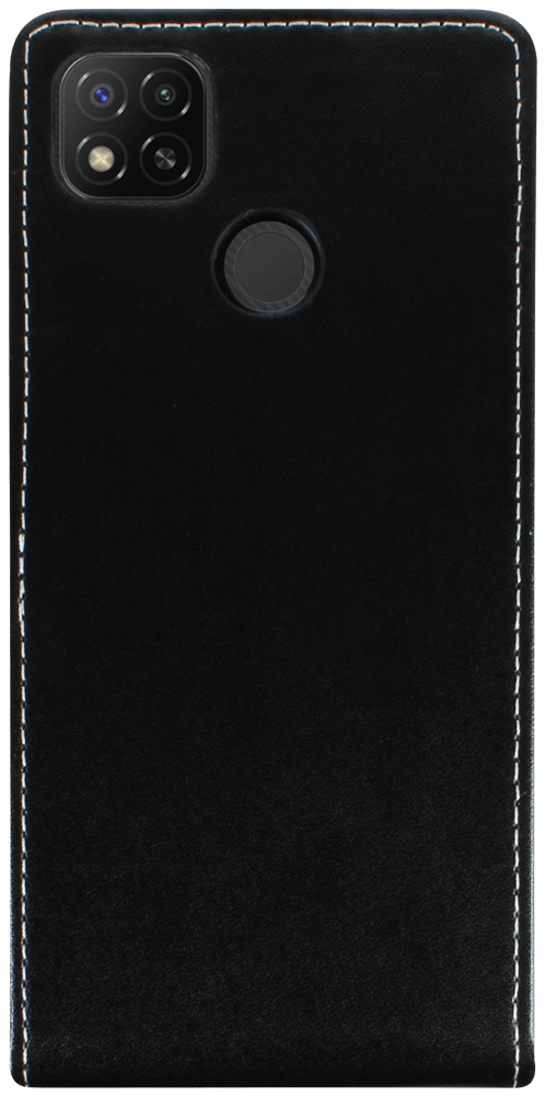 Xiaomi Redmi 9C lenyíló flipes bőrtok fekete