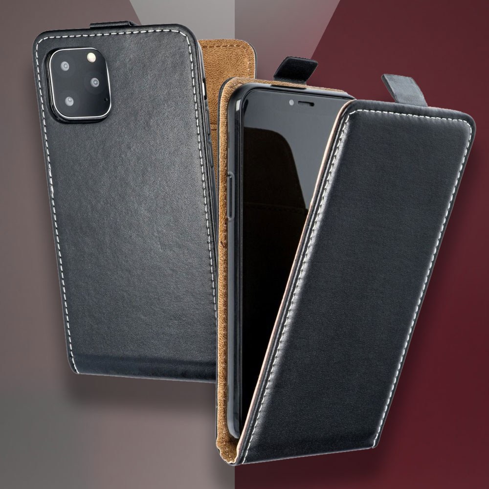Samsung Galaxy Note 20 (SM-N980F) lenyíló flipes bőrtok fekete