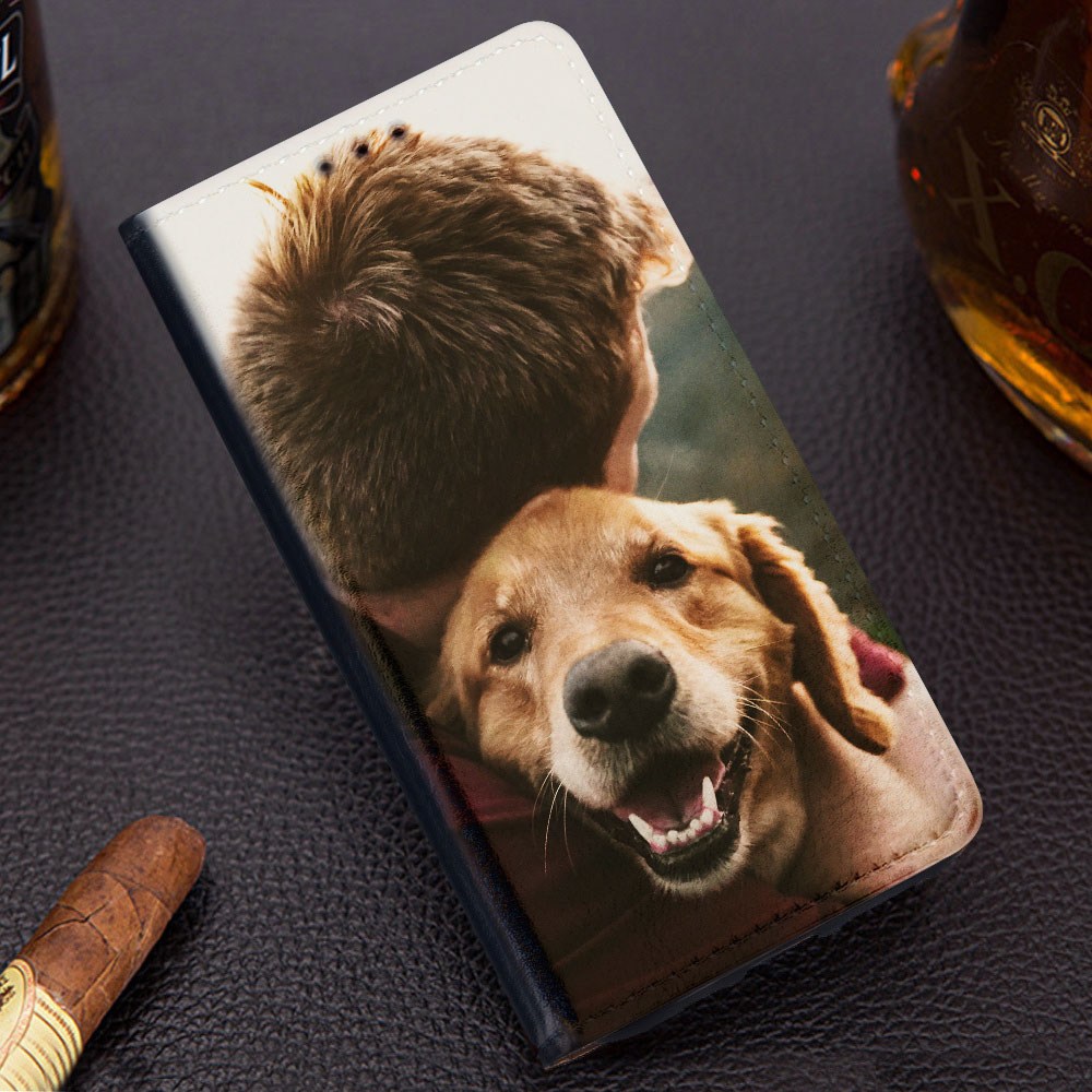 Xiaomi 12 oldalra nyíló flipes bőrtok valódi bőr sötétkék