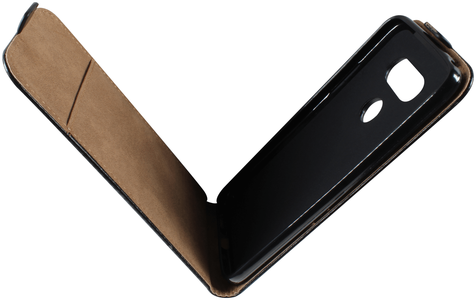 LG G5 SE (H840) lenyíló flipes bőrtok fekete