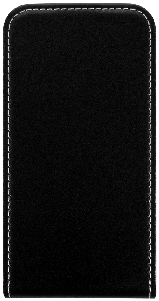 Apple iPhone 12 Mini lenyíló flipes bőrtok fekete