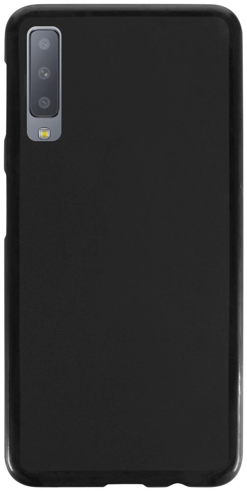 Samsung Galaxy A7 2018 (SM-A750F) szilikon tok matt-fényes keret fekete
