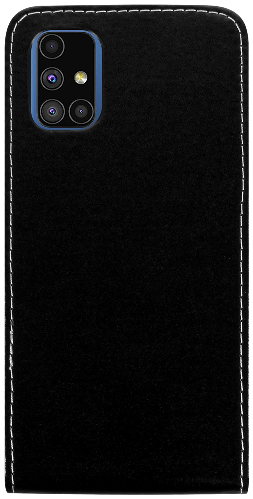 Samsung Galaxy M51 (SM-M515F) lenyíló flipes bőrtok fekete