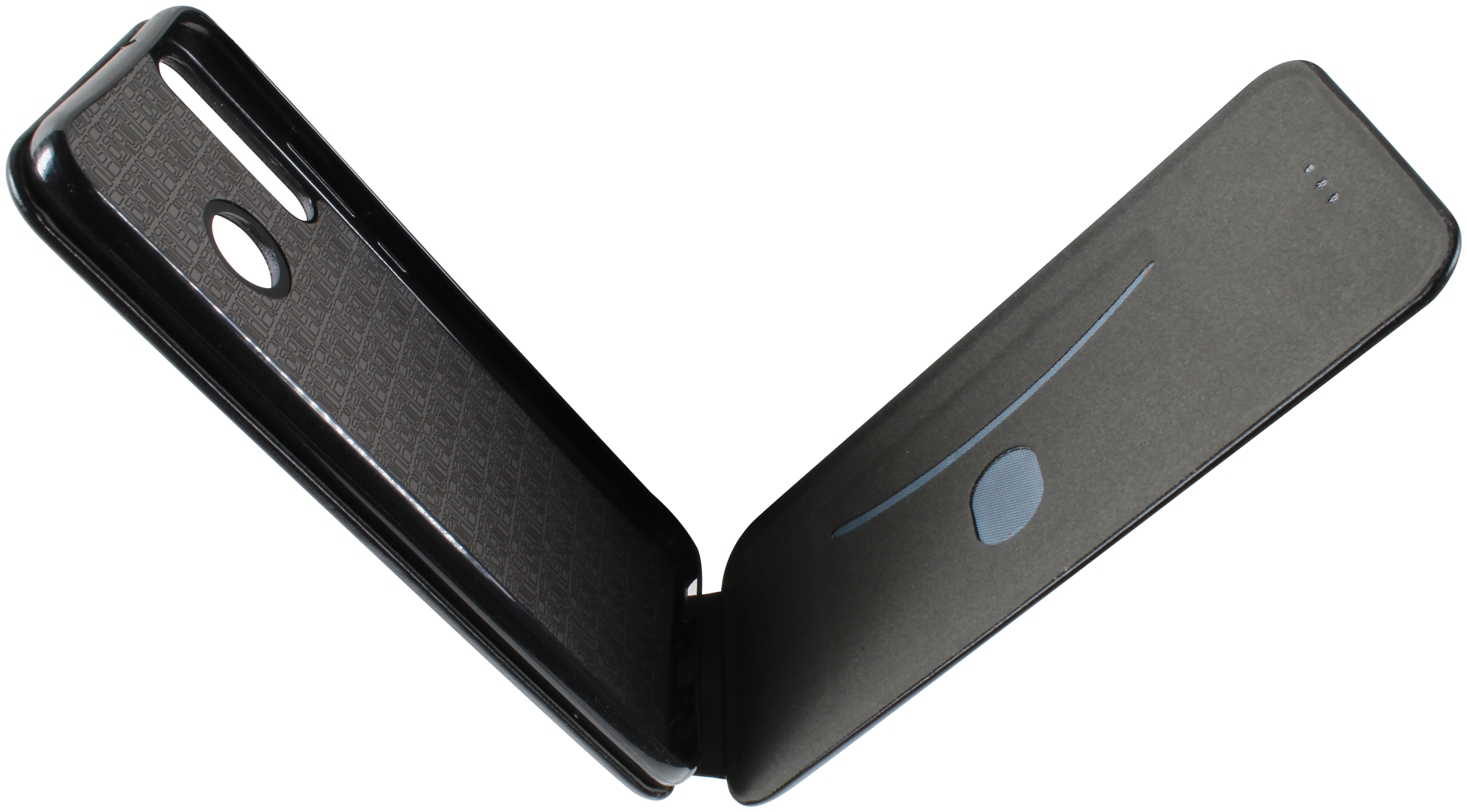 Huawei P40 Lite E lenyíló mágneses flipes bőrtok prémium minőség fekete