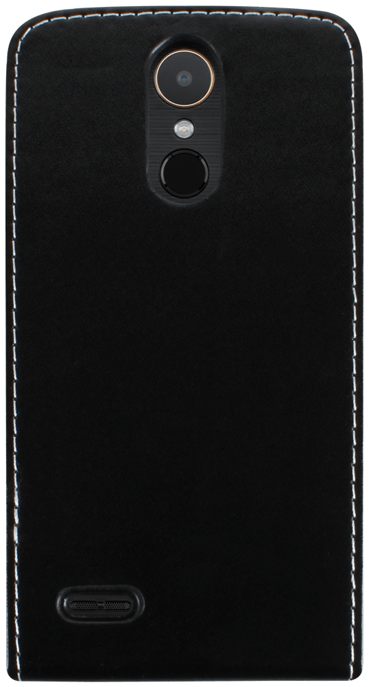 LG K10 2017 (M250N) lenyíló flipes bőrtok fekete
