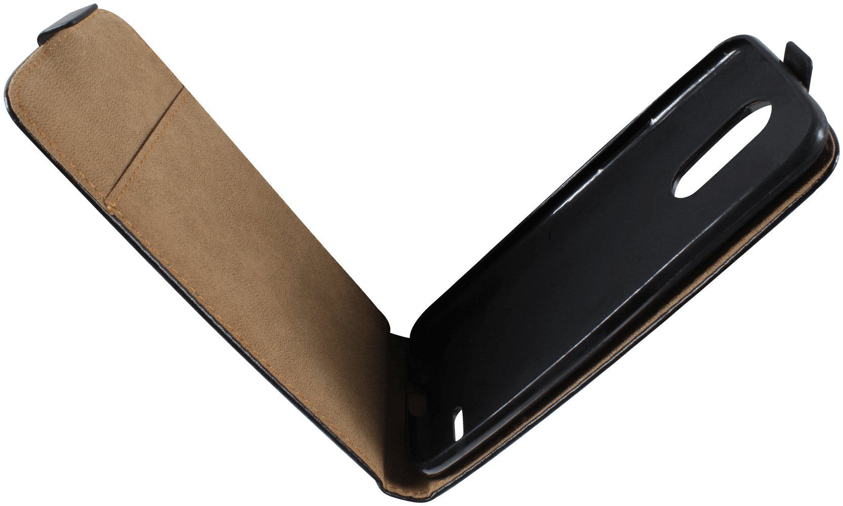 LG K10 2017 (M250N) lenyíló flipes bőrtok fekete