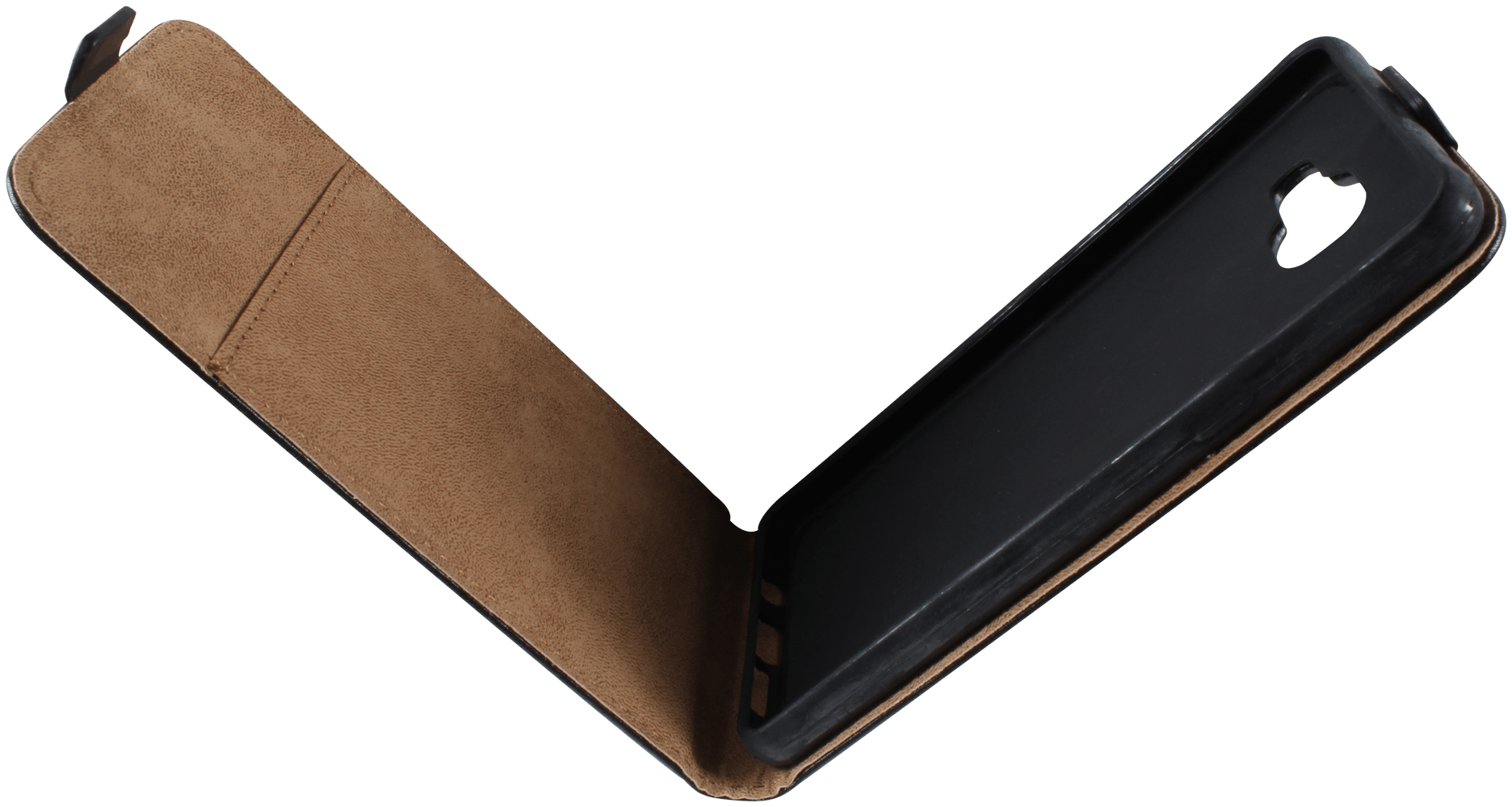 Samsung Galaxy A5 2016 (A510) lenyíló flipes bőrtok fekete