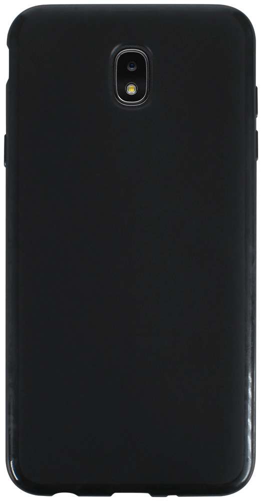 Samsung Galaxy J7 2018 (J740) szilikon tok matt-fényes keret fekete