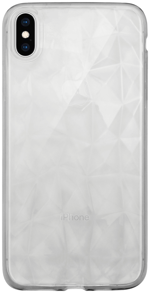 Apple iPhone XS Max szilikon tok 3D gyémántmintás átlátszó