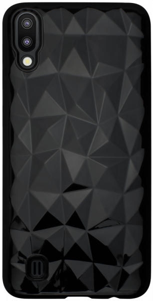 Samsung Galaxy M10 (SM-M105) szilikon tok 3D gyémántmintás fekete