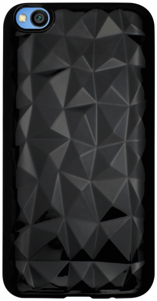Xiaomi Redmi Go szilikon tok 3D gyémántmintás fekete