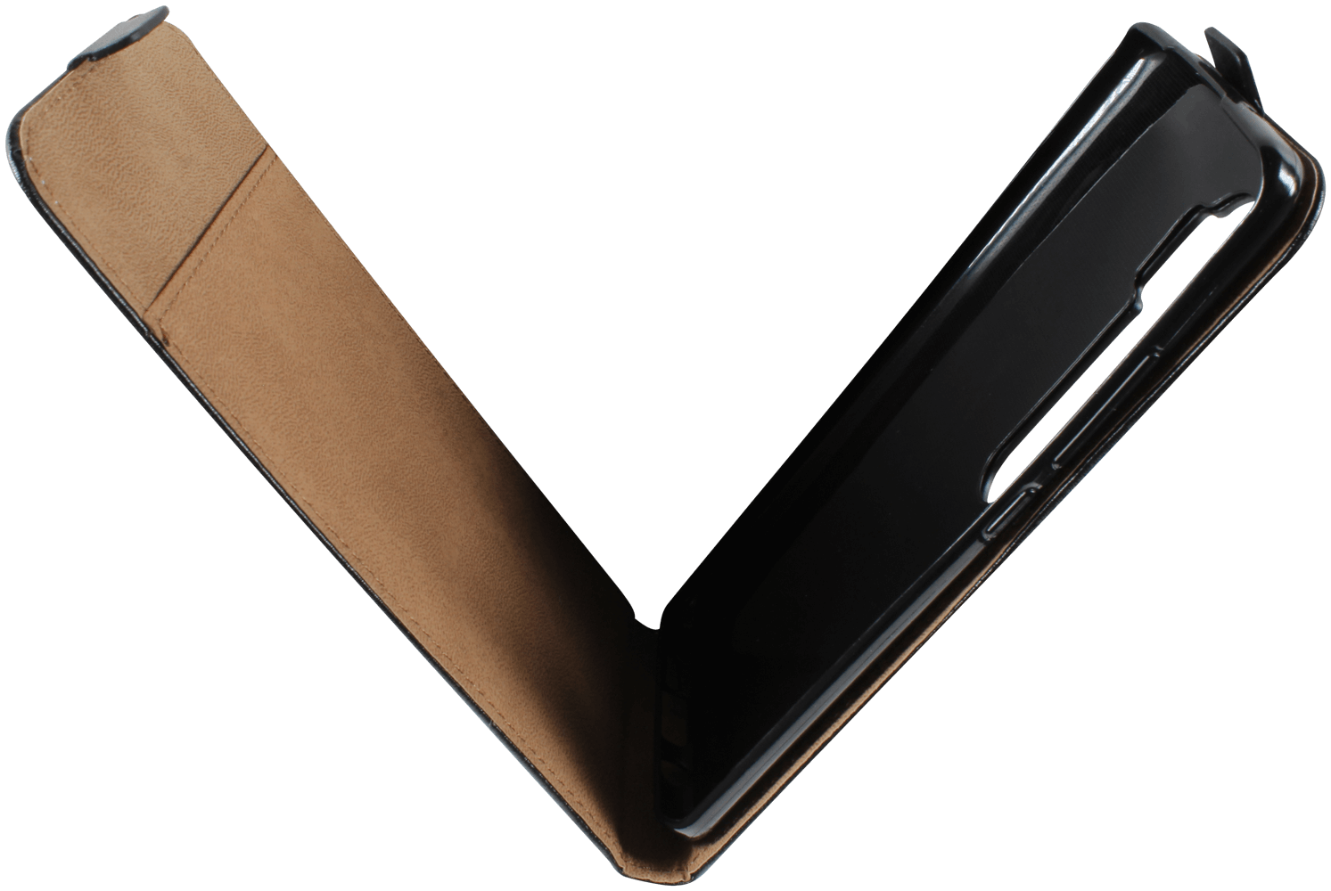 Xiaomi Mi Note 10 lenyíló flipes bőrtok fekete