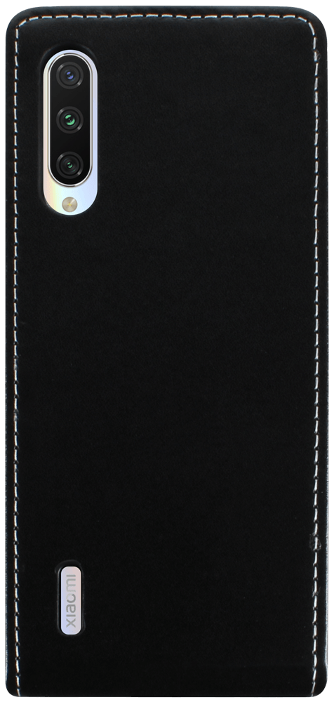 Xiaomi Mi 9 Lite lenyíló flipes bőrtok fekete
