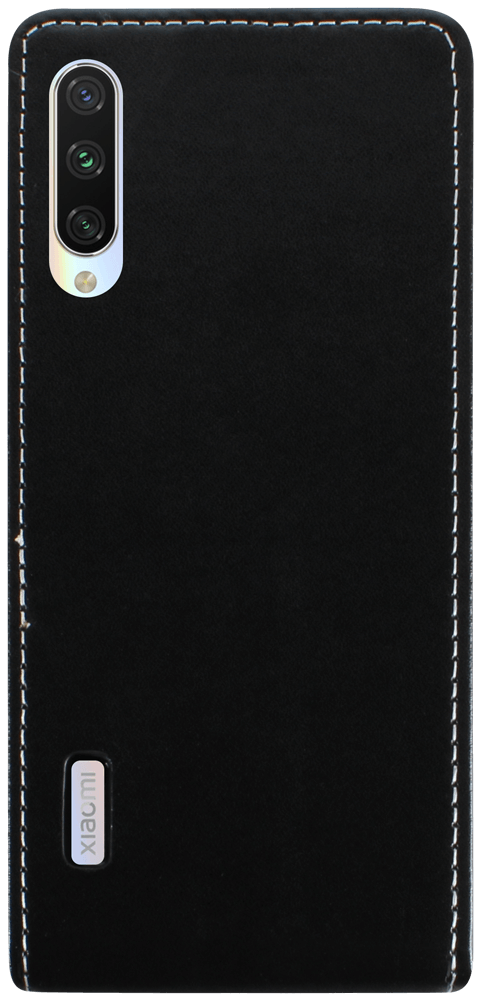 Xiaomi Mi A3 lenyíló flipes bőrtok fekete