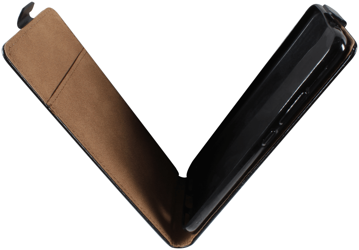 Xiaomi Mi A3 lenyíló flipes bőrtok fekete