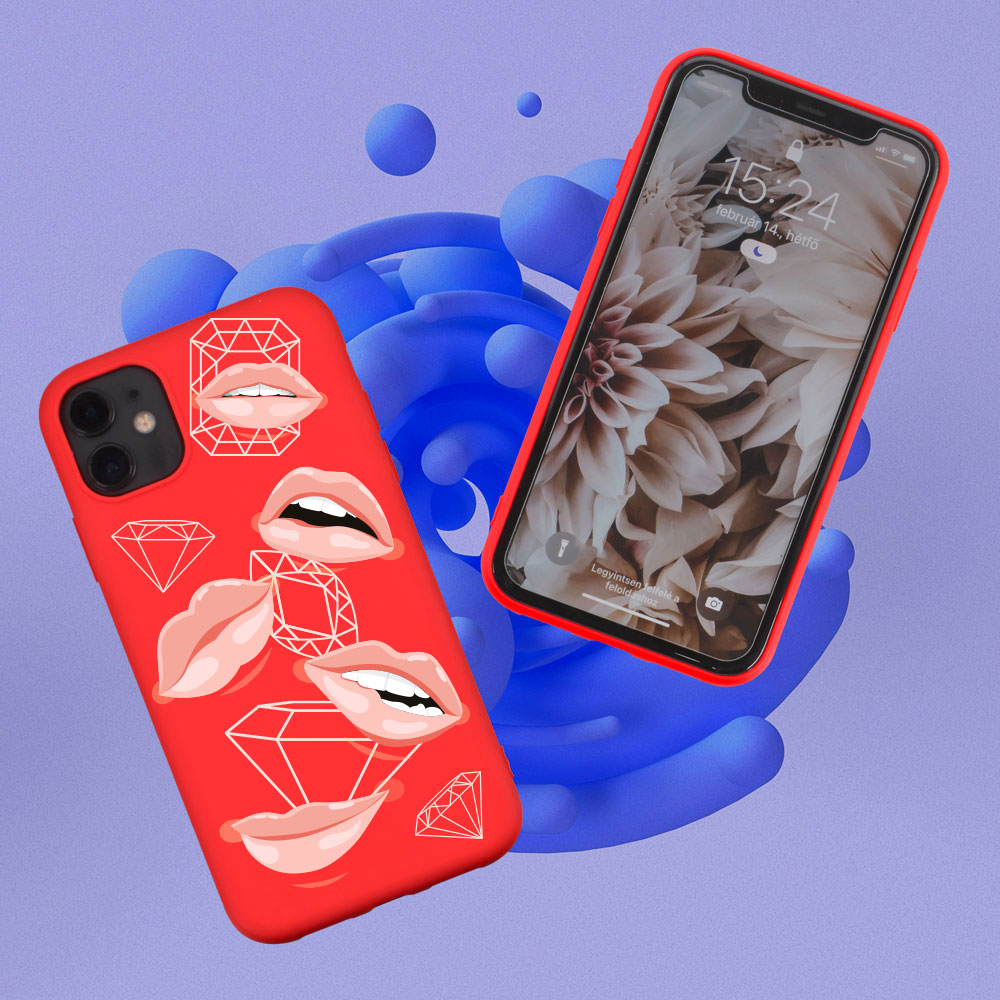 Samsung Galaxy S10 Lite (SM-G770F) szilikon tok matt piros