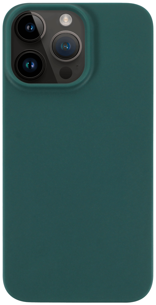 Apple iPhone 14 Pro Max szilikon tok matt sötétzöld
