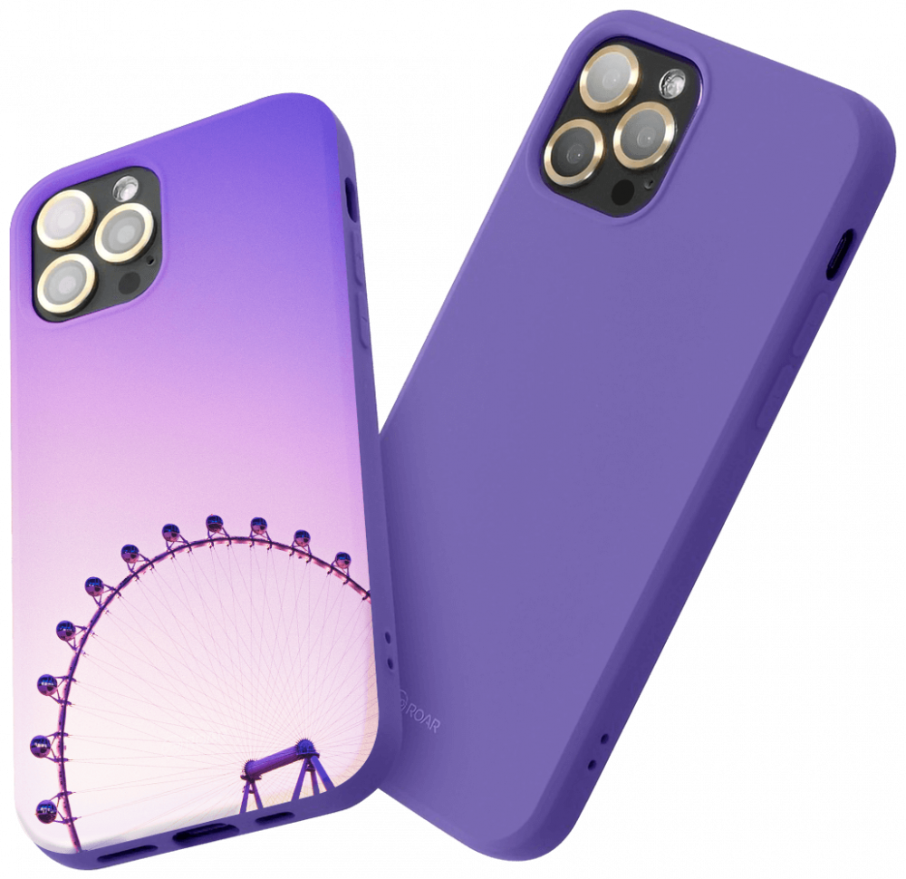 Apple iPhone SE (2020) szilikon tok gyári ROAR lila