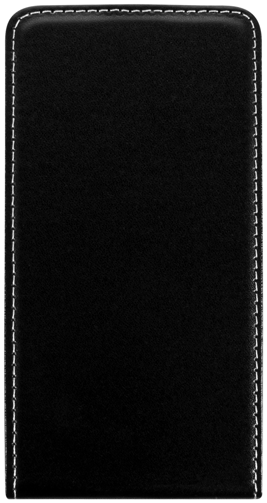 Huawei P10 Lite lenyíló flipes bőrtok fekete