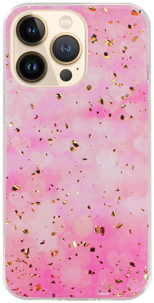 Apple iPhone 13 Pro kemény hátlap Gold Glam Pink