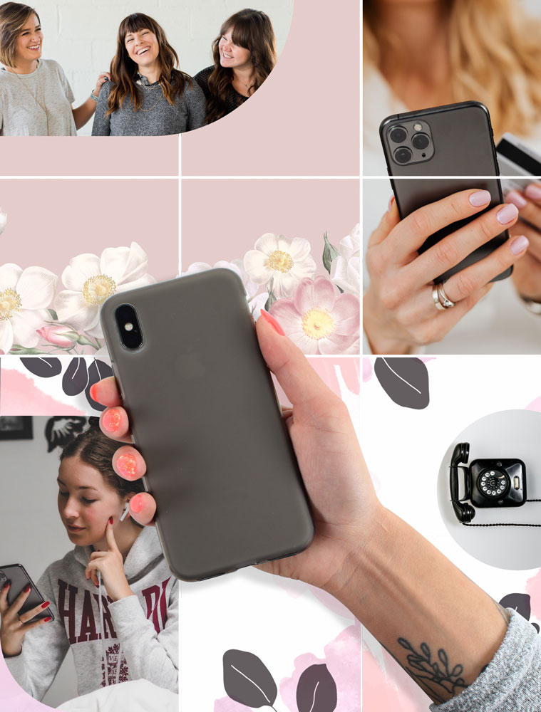 Apple iPhone 6S szilikon tok matt-fényes keret füstszínű