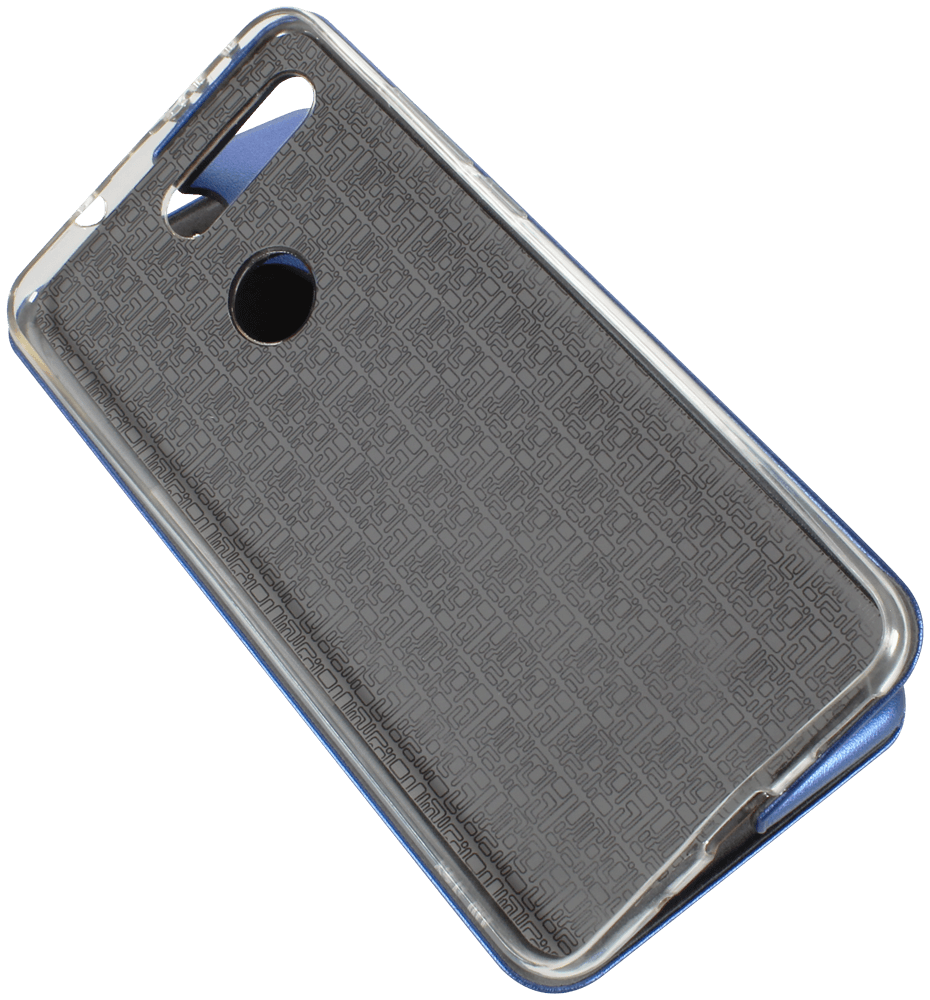 Huawei Honor View 20 oldalra nyíló mágneses flipes bőrtok prémium minőség sötétkék