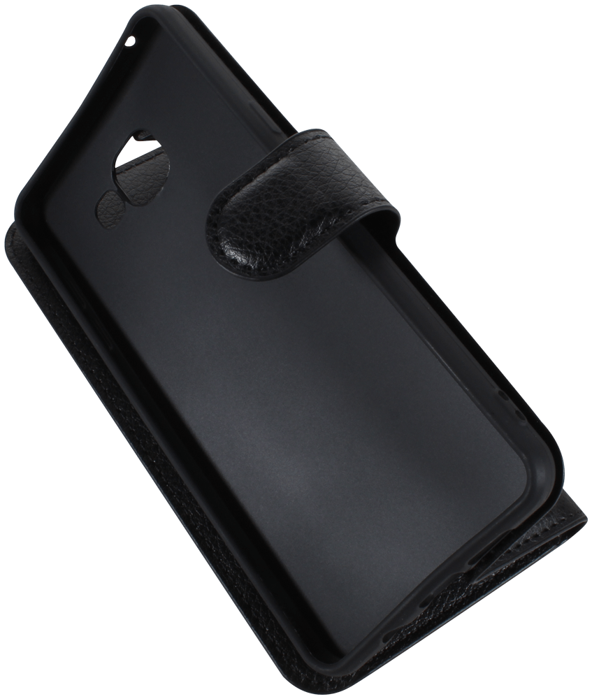 Samsung Galaxy A5 2016 (A510) oldalra nyíló flipes bőrtok asztali tartó funkciós fekete
