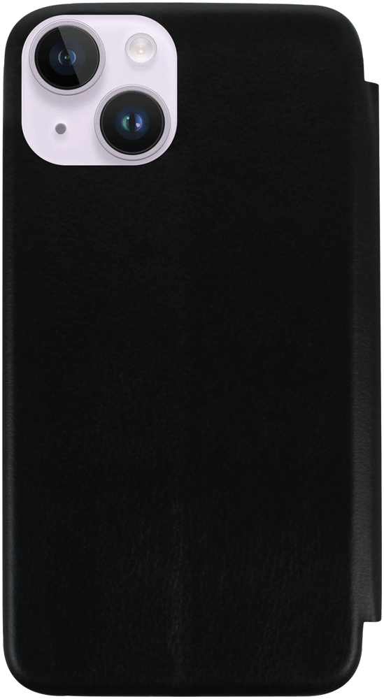 Apple iPhone 14 oldalra nyíló mágneses flipes bőrtok prémium minőség fekete