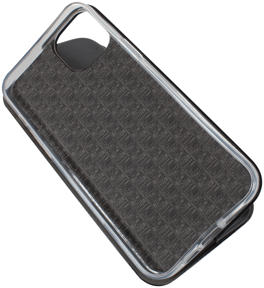 Apple iPhone 14 Plus oldalra nyíló mágneses flipes bőrtok prémium minőség fekete
