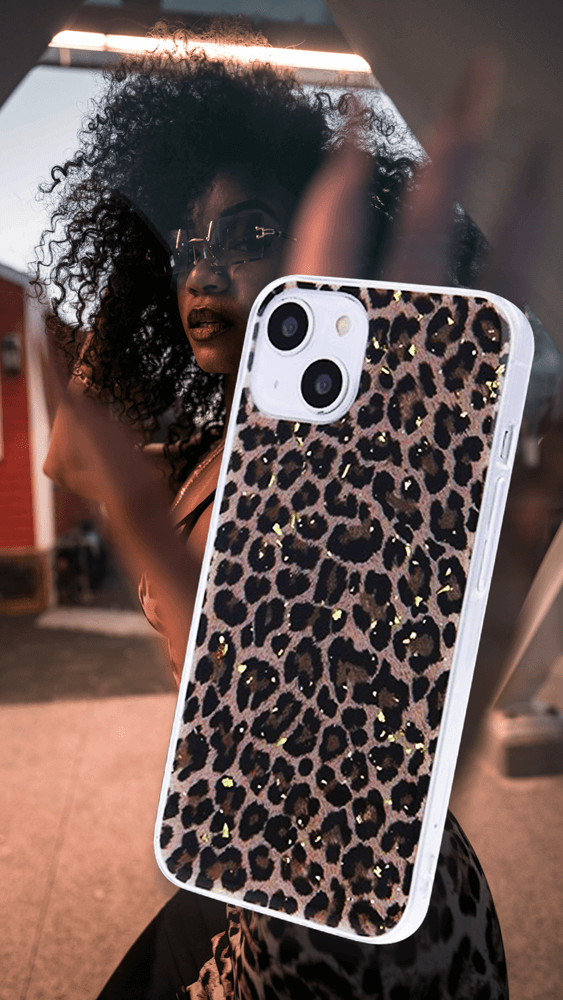 Xiaomi Redmi 9AT kemény hátlap Gold Glam Leopard