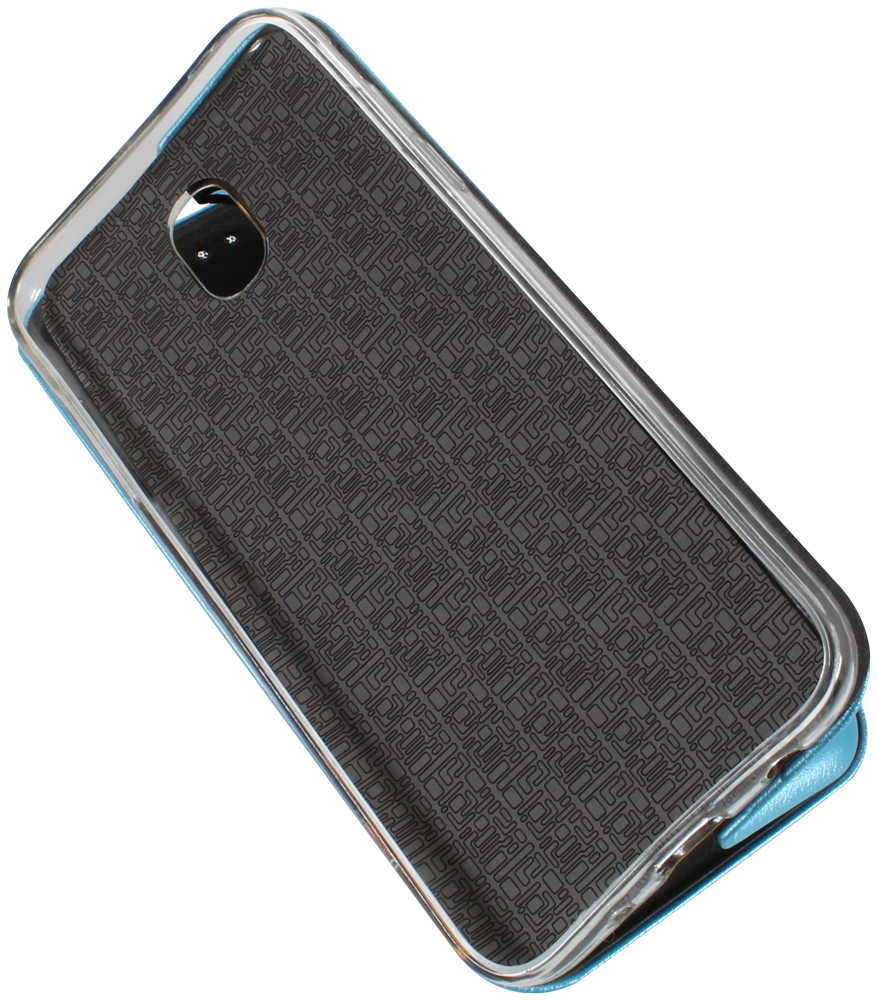 Samsung Galaxy J5 2017 (J530) oldalra nyíló mágneses flipes bőrtok prémium minőség világoskék