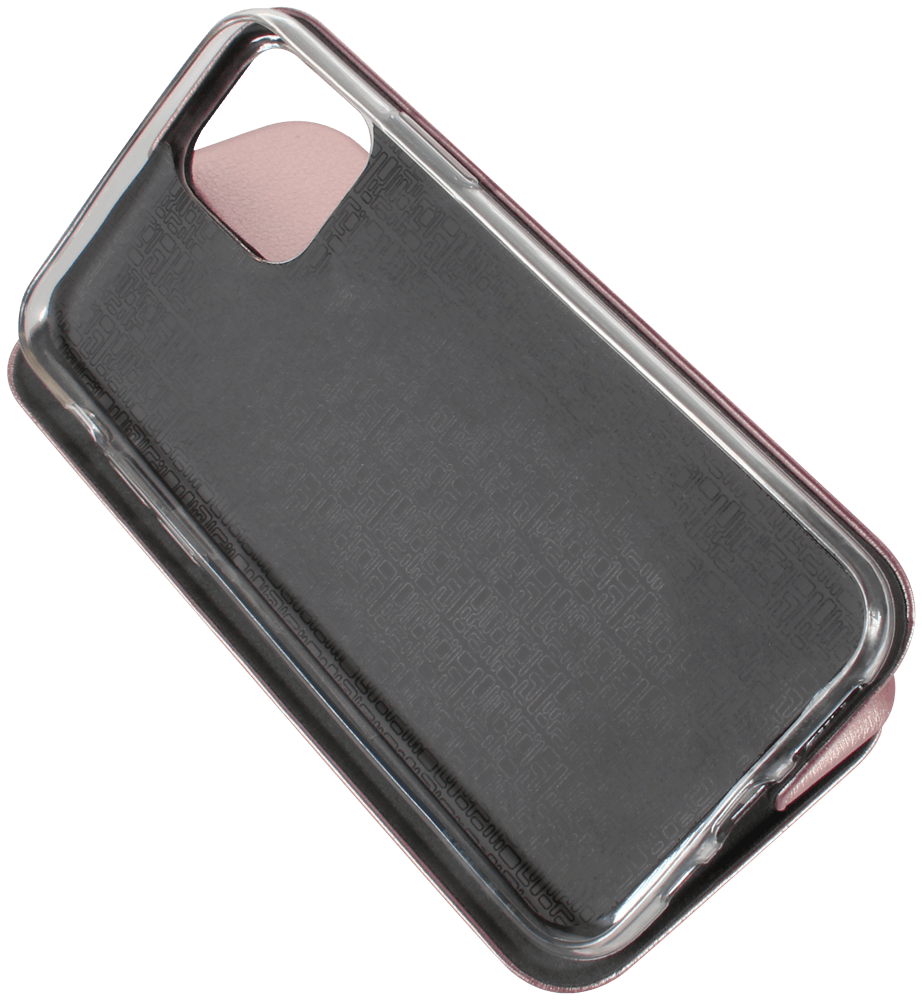 Apple iPhone 11 Pro oldalra nyíló mágneses flipes bőrtok prémium minőség rozéarany