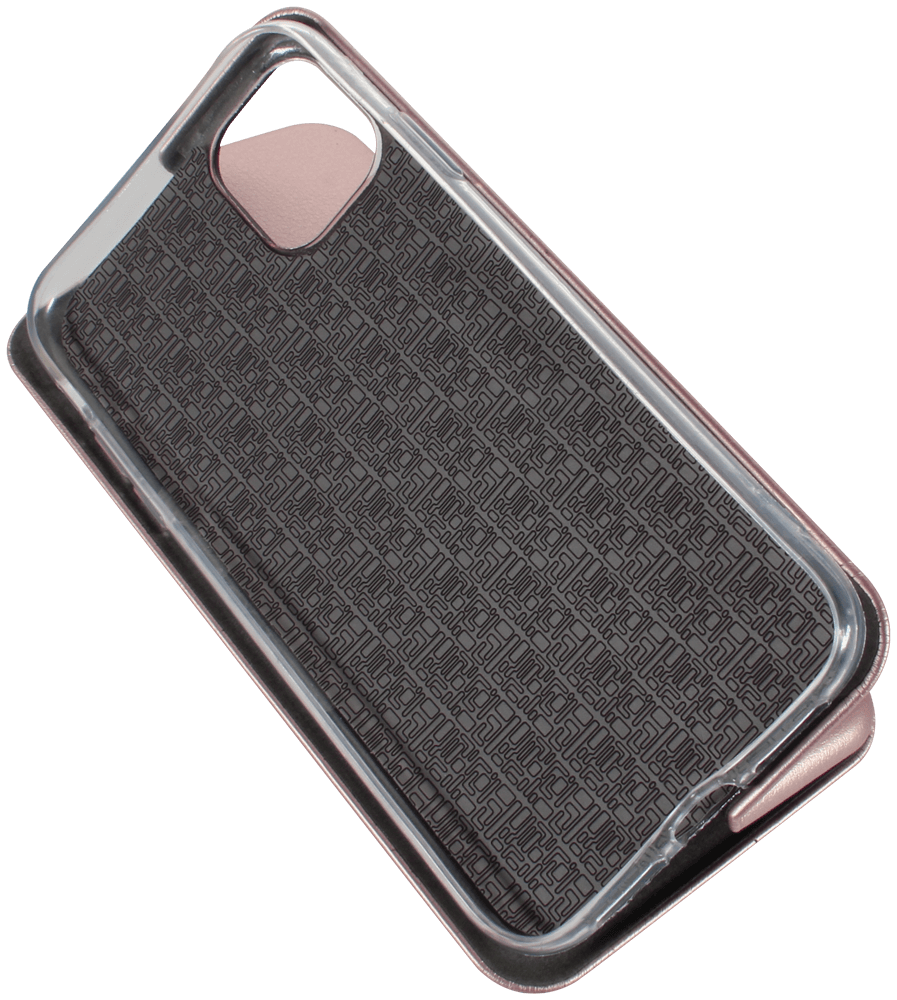 Apple iPhone 11 oldalra nyíló mágneses flipes bőrtok prémium minőség rozéarany