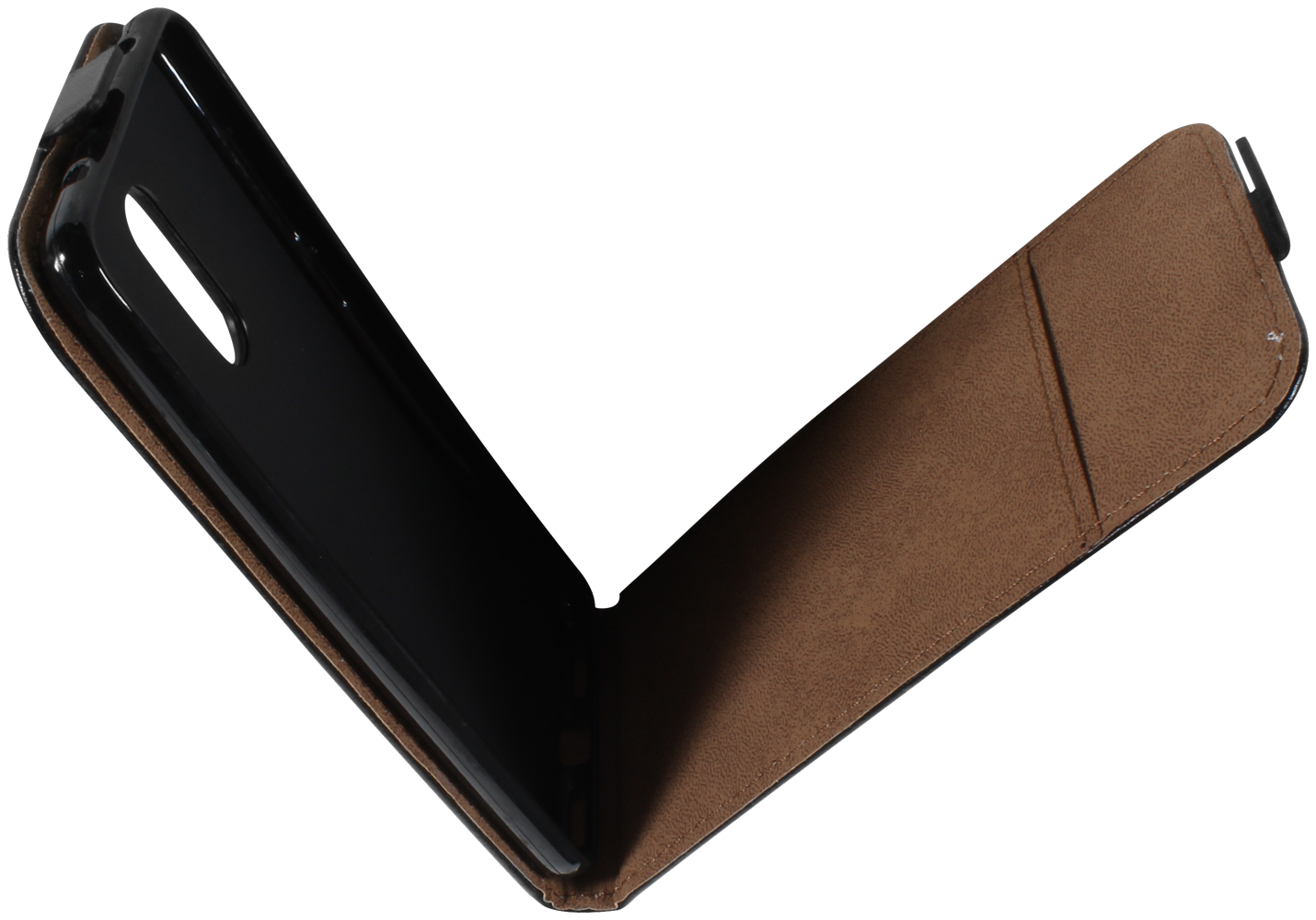 Xiaomi Redmi 5 lenyíló flipes bőrtok fekete