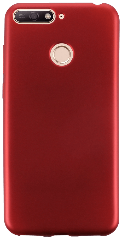 Huawei Honor 7A szilikon tok fényes piros