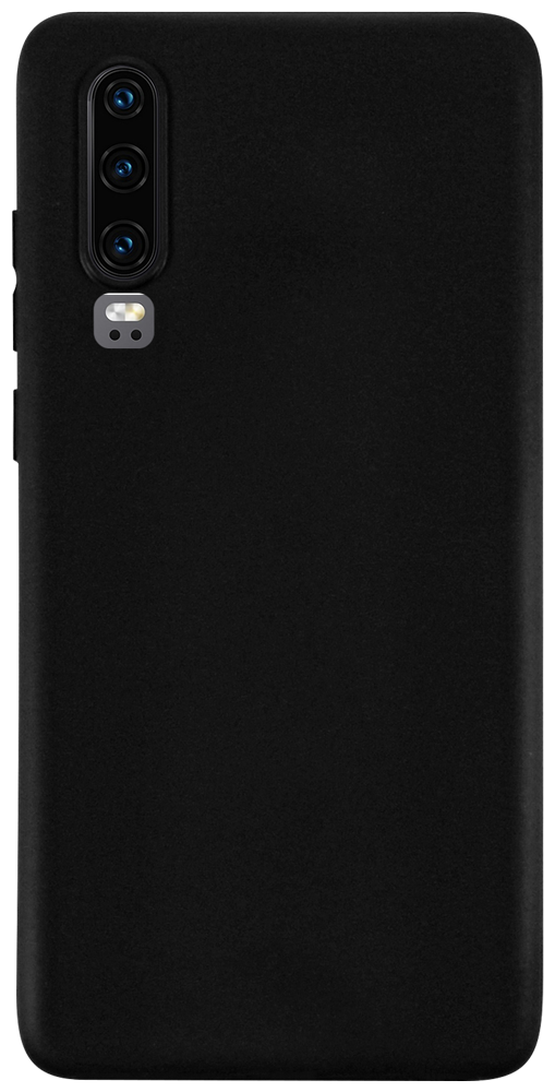 Huawei P30 szilikon tok kameravédővel matt fekete